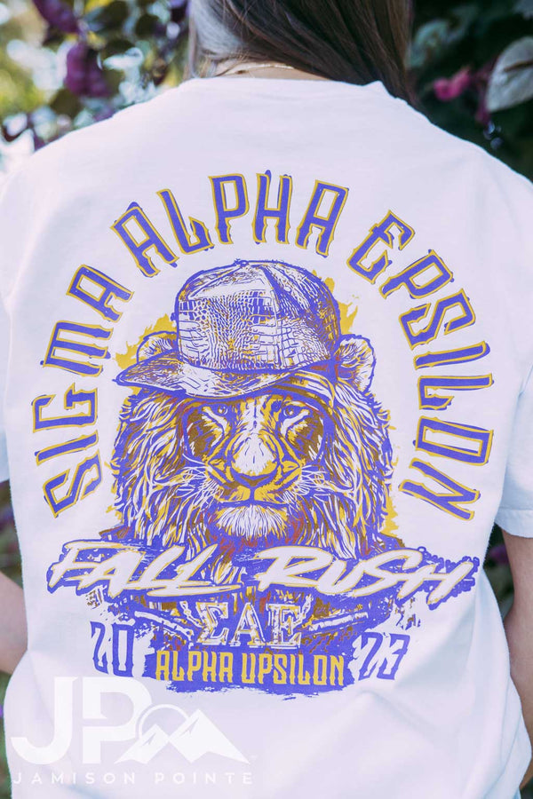 Custom Sigma Alpha Epsilon Shirts Fraternity Shirts Jamison Pointe Tagged gold jewelry