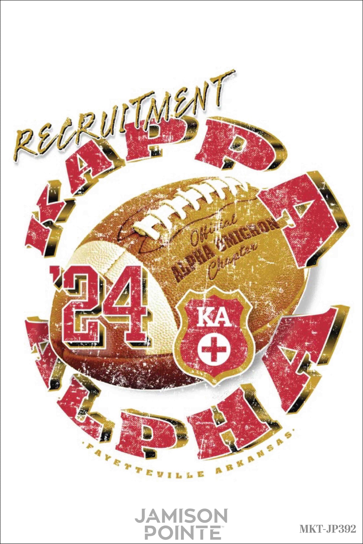 Kappa Alpha Vintage Football Recruitment Tee